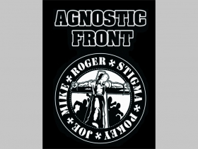 Agnostic Front, chrbtová nášivka veľkosť cca. A4  (po krajoch neobšívaná)